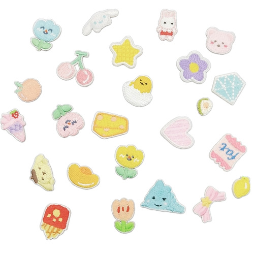 Na like new cute small mini cartoon embroidered cloth stickers dragon bag shoe stickers clothing hairpin decoration self-adhesive
