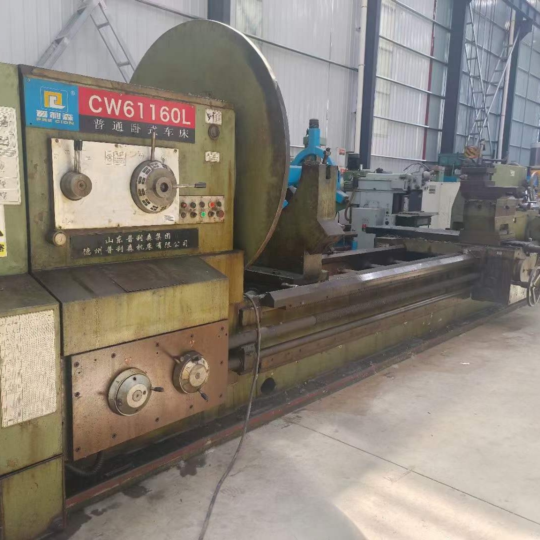 转让二手普利森CW61160Lx8米卧式车床主轴孔径130承重:10t