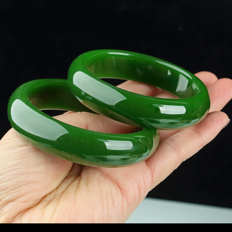 Браслет из зелёной яшмы jasper jade
