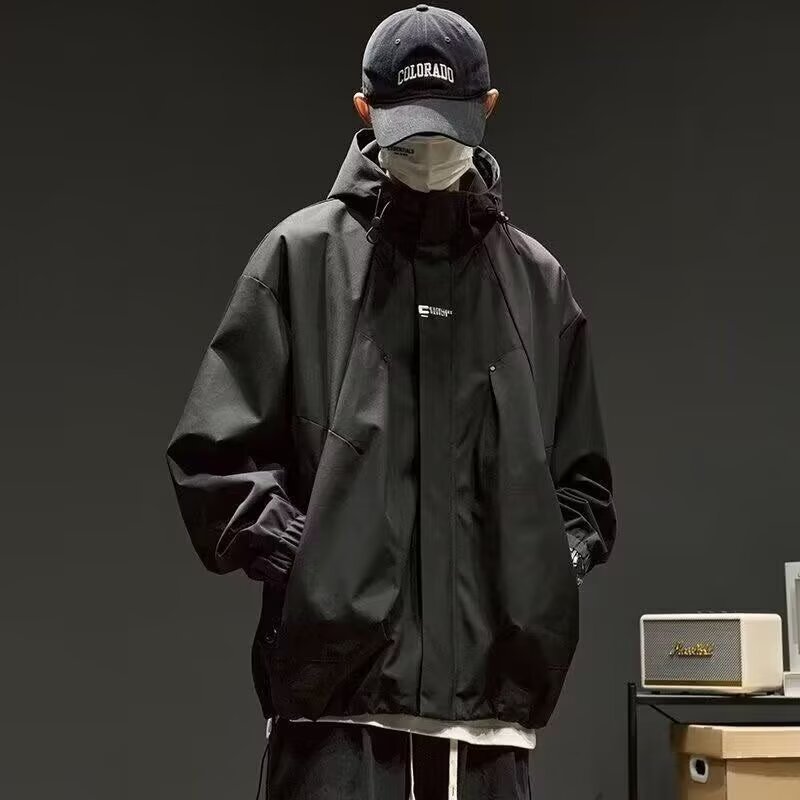 Ropa de asalto para hombres 2026 invierno suelto chaqueta de marca de moda impermeable chaqueta de trabajo casual japonesa abrigo image 4