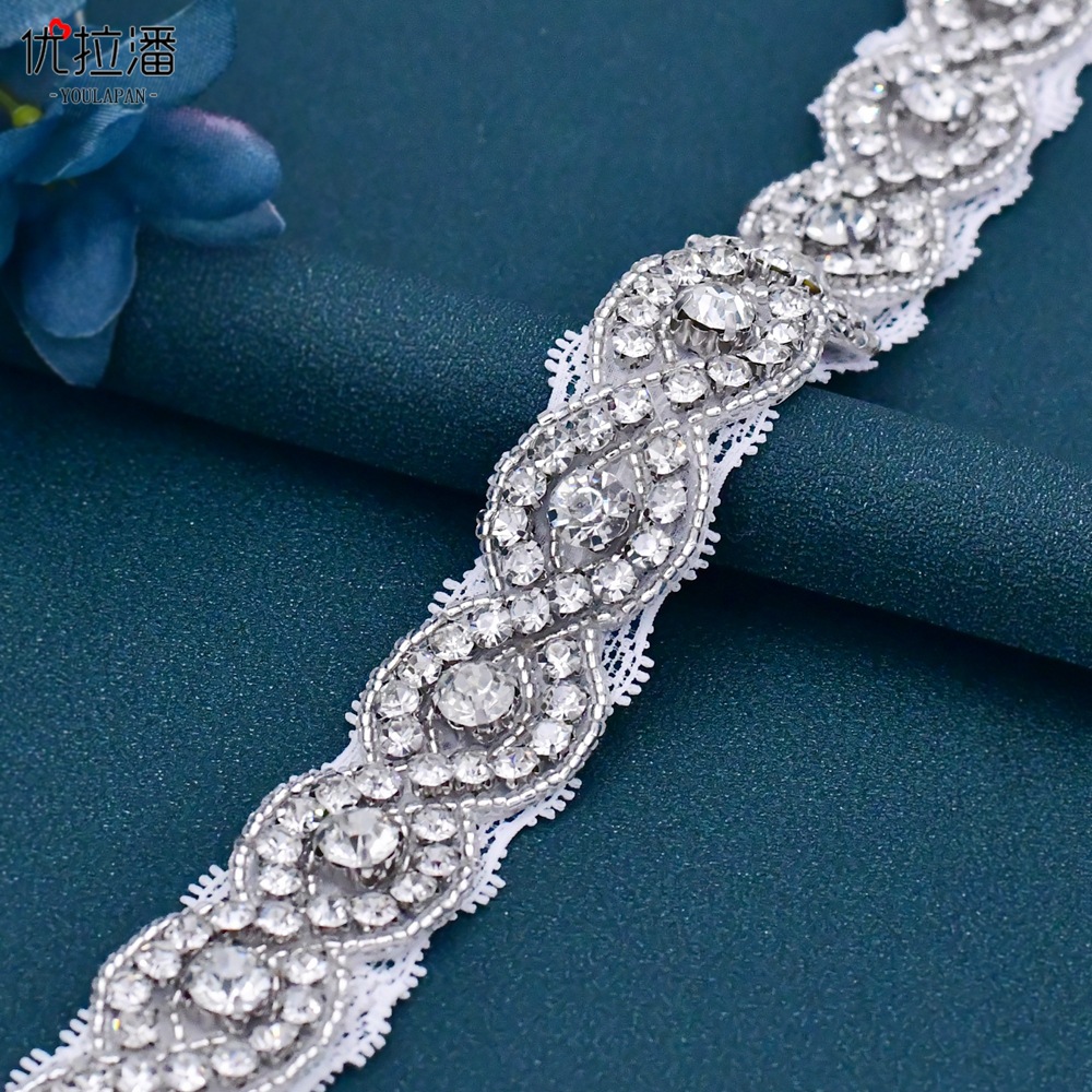 Ura Pan European Handmade Elegant Creative Leg Band Lace Slipper Braids Bridal Water Diamond Leg Ring STS28