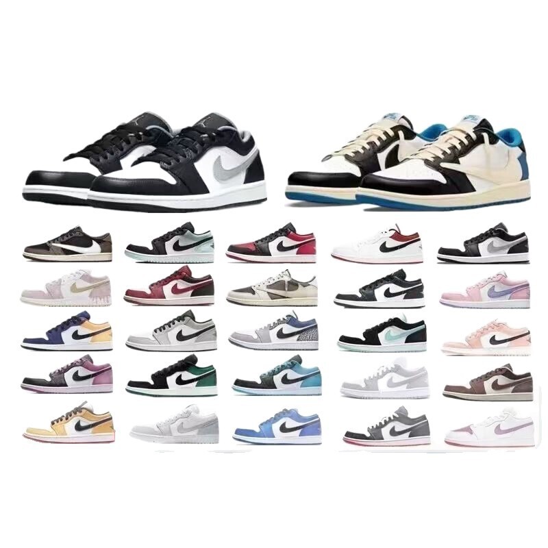 莆田純正 AJ1 ロートップアッシュバスケットボールシューズアッシュ郭アレン男性と女性のスポーツシューズクロスボーダー卸売|undefined
