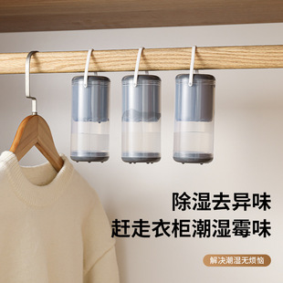 Wardrobe Dehumidification Box Hanging Type Repeatable with Aromatherapy Tablets Moisture-Proof and Mildew-Proof Dormitory Small Odor Removal Desiccant Wholesale