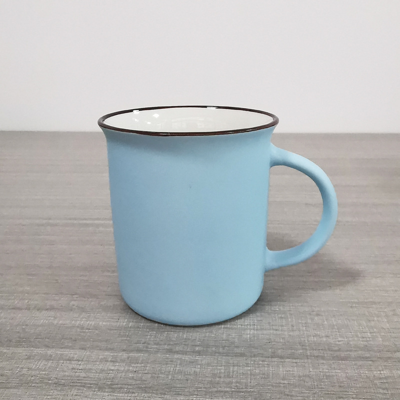 Taza de agua de procesamiento de lotes pequeños tazas de cerámica LOGO taza de agua taza de marca blanca taza de cerámica taza de café
