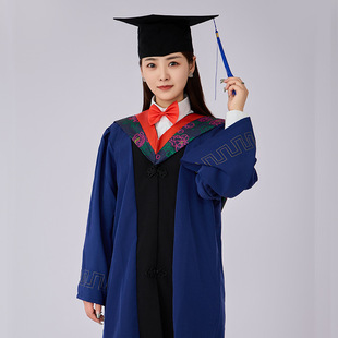 【高端款】硕士学士服毕业礼服大学生男女学院风工科本科文科学位-阿里巴巴