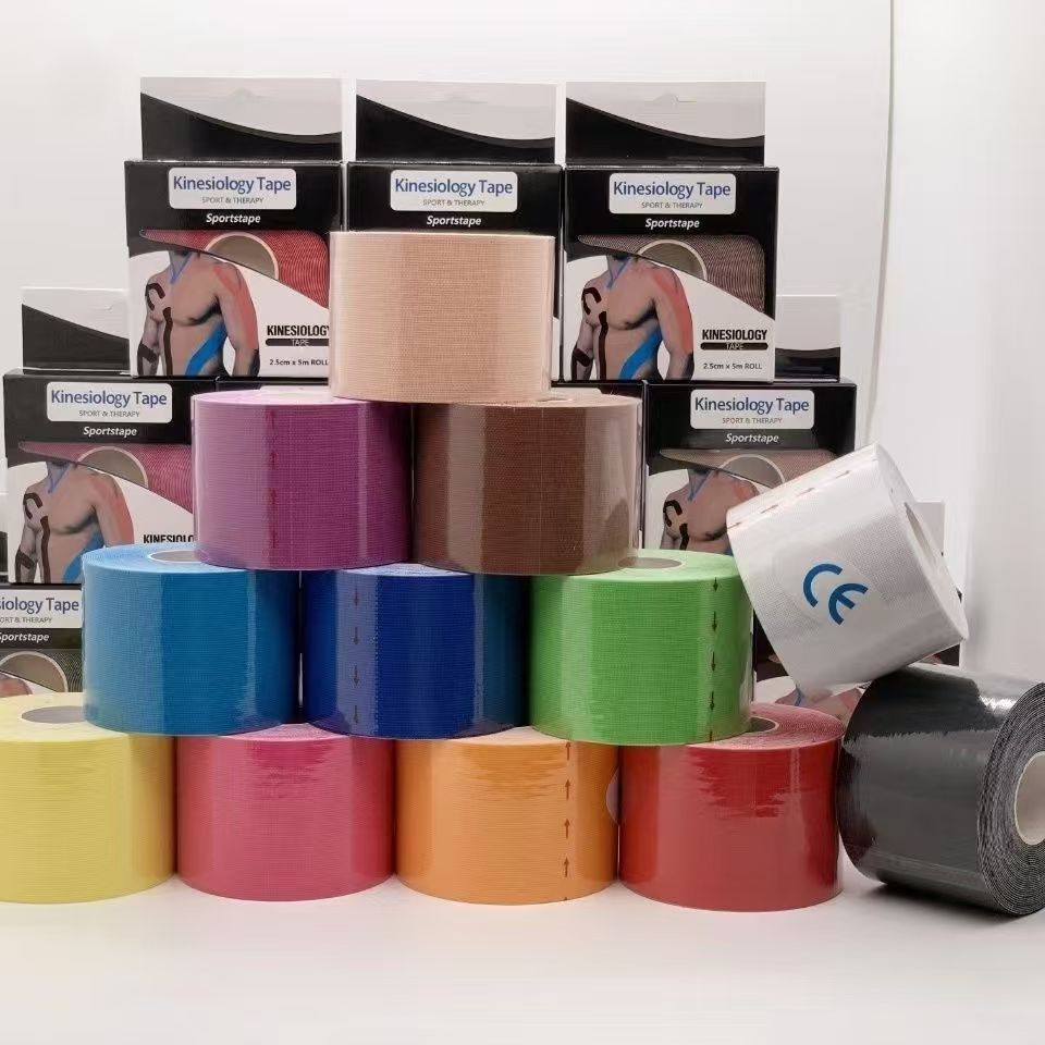 Muscle Tape, Strain Bandage, Achilles Tendon Muscle Tape, Self-Adhesive Tape, Kinesio Tape, Basketball, Badminton, Ce Certification