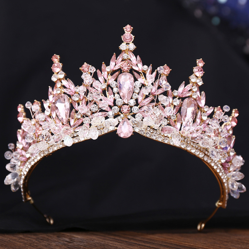花嫁クラウンビーズ飾り水晶日韓結婚糸ドレスアクセサリー十八誕生日結婚王冠髪飾り|undefined