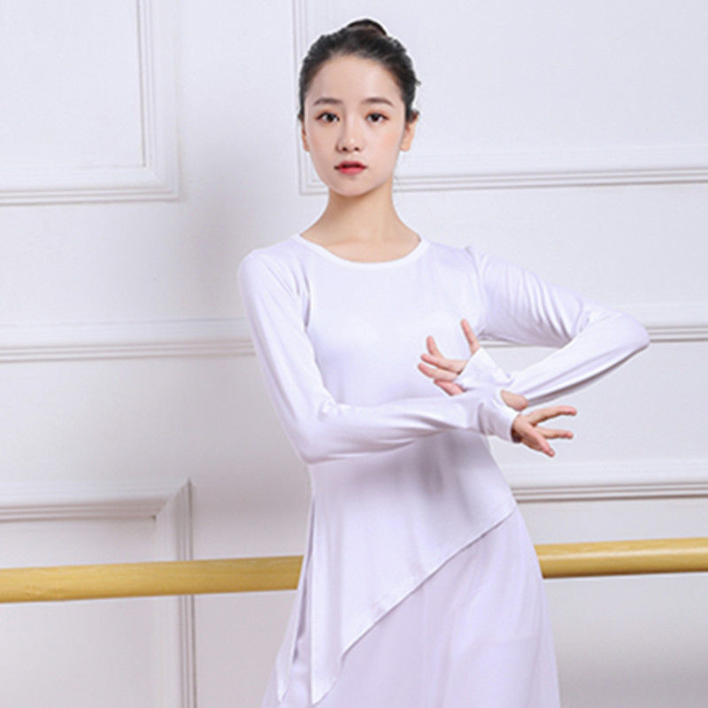 Primavera y verano ropa de danza de entrenamiento de mujeres camisas de mangas cortas forma de danza clásica pantalones de piernas largas fábrica de comercio al por mayor