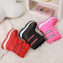 儿童雪地靴2025新款中大童加绒保暖冬靴外贸款童靴厂家批发加厚