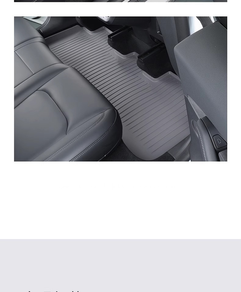 Suitable for Tesla's New Model Yl/Y/3 Floor Mats, Maternity-Grade Tpe Car Full-Cover Floor Mats, Car Interior