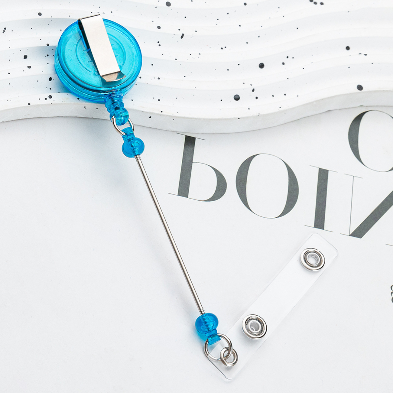 Titular de la tarjeta retráctil hebilla fácil de tirar DIY cuentas llavero hebilla retráctil Enfermera Insignia certificado fácil de tirar hebilla de cable