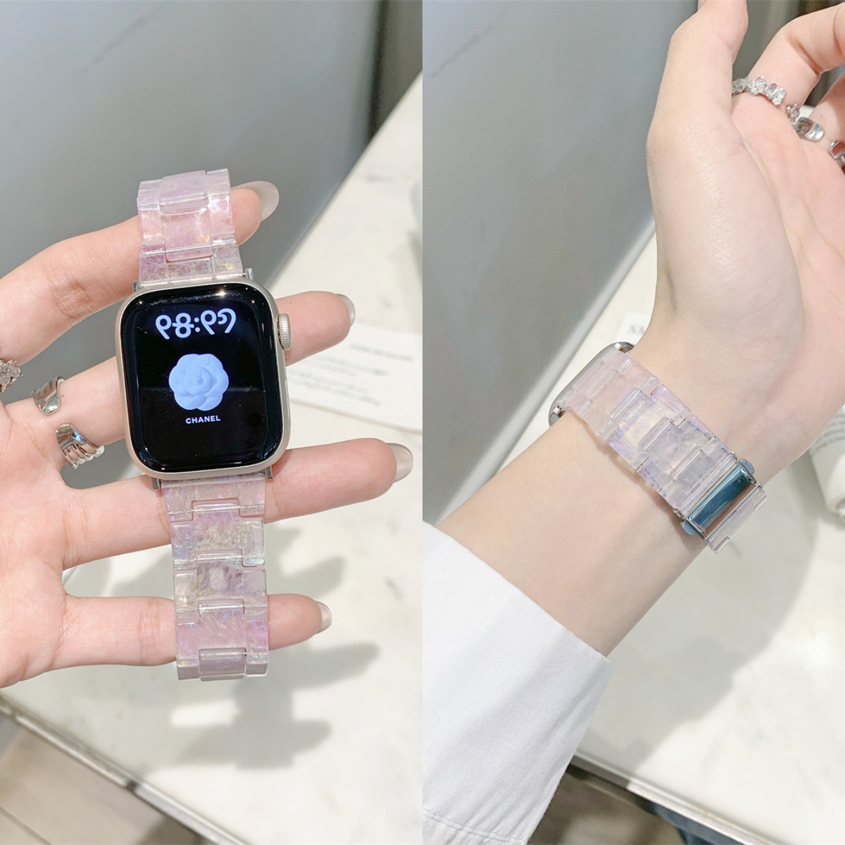 Suitable for Huawei FIT4 female Xiaomi 9pro resin strap Apple s11…