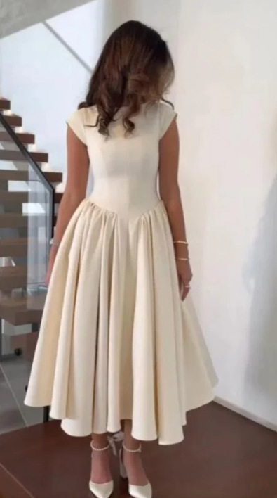 Women's Sleeveless Dress European American Style Spring Fashion Pure Sexy Temperament with Waist Cinching Backless Design for Summer_ecoleips.com