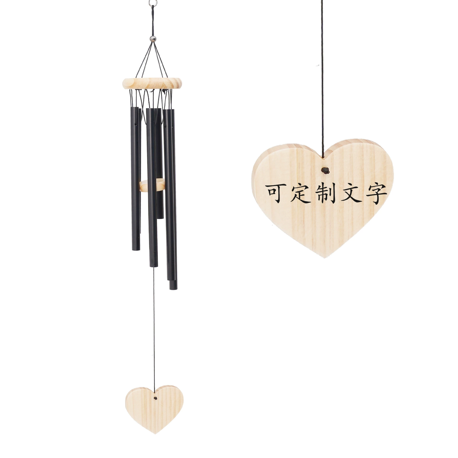 Металлический колокольчик 6 трубок любви дома балкон открытый деревянный украшения подвеска небольшой подарок трансграничный колокольчик оптовая продажа