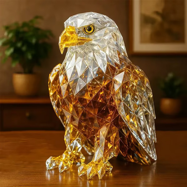 GFクロスボーダー独立ステーション新品クリスタルアニマルスカルプチャーズ結晶動物アクリルプリントフラット|undefined
