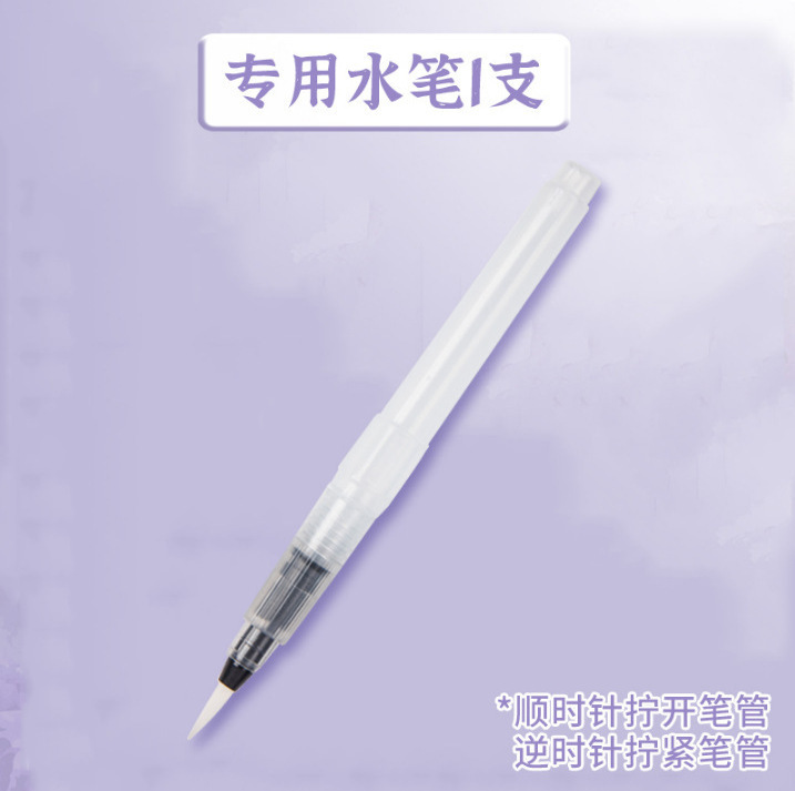 Feileniu 水彩顔料ドットカラーカード 24 色ソリッド線画絵画顔料美術学生ポータブル旅行水彩|undefined