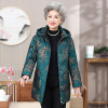 Middle and old age Women's wear Hooded new pattern Women's wear Retro Mid length version Down Jackets coat jacket Duck mom clothing