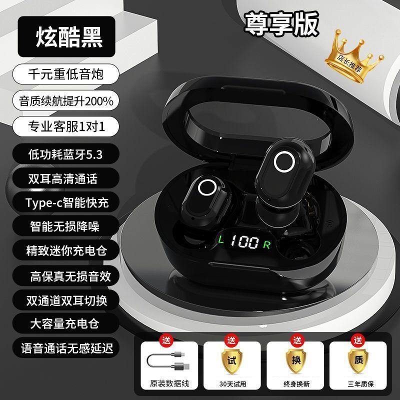 国境を越えた私型e9 s透明倉2024 bluetoothイヤホンの新型聴歌騒音低減ミニかわいい女子学生の高颜値|undefined