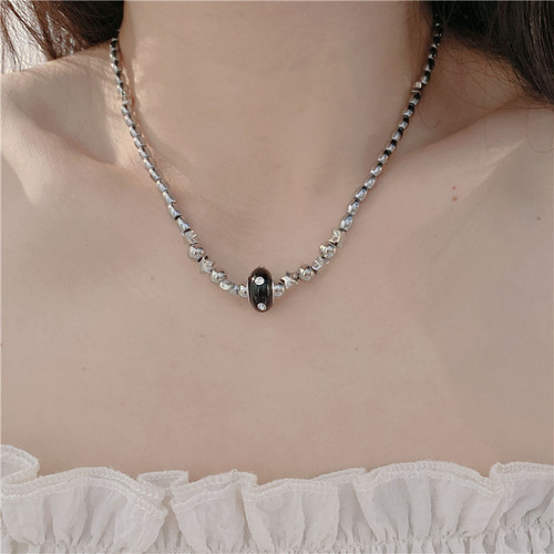New Chinese style personalized clavicle chain, neutral cool style necklace, women's high-end design niche accessories ins necklace