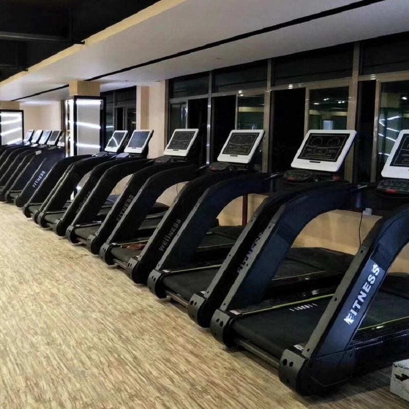 Caminadora de correr inteligente comercial, caminadora de correr multifuncional eléctrica para gimnasio interior especial