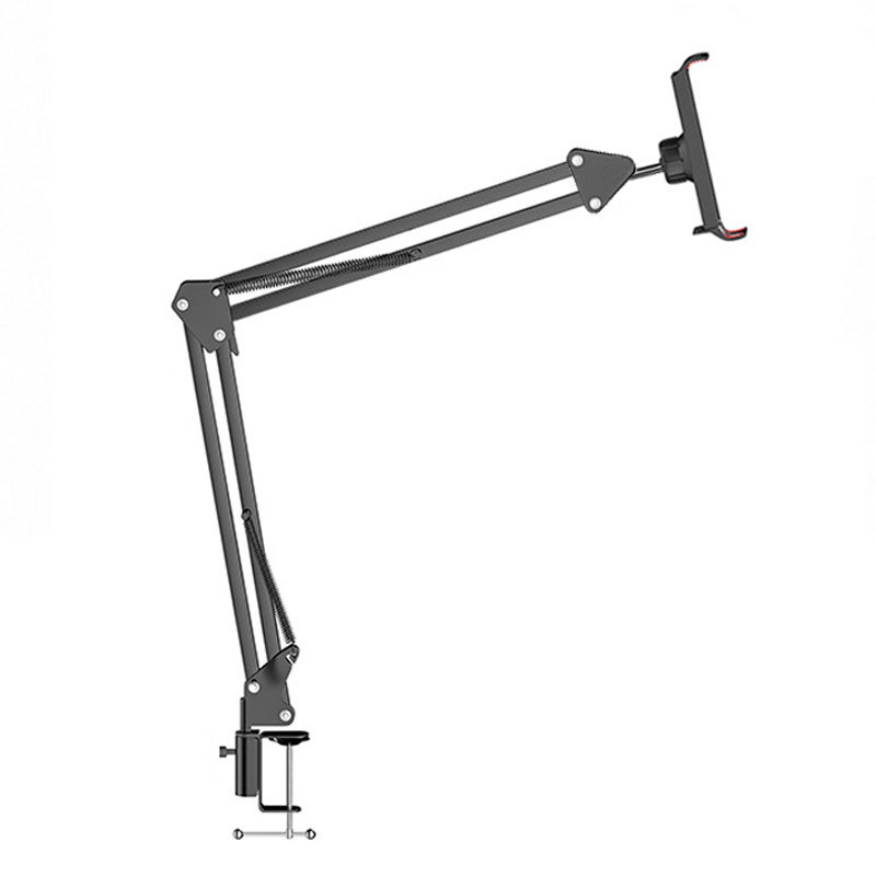 手機(jī)懸臂支架 懶人床頭追劇ipad平板夾直播設(shè)備金屬折疊桌面支架