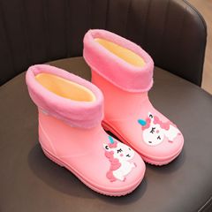子供用レインブーツかわいい学生子供用レインブーツ幼児漫画ウォーターシューズユニコーン1-8歳の赤ちゃん防水と滑り止め