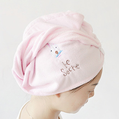 T moda sólida suave encaje aumentado engrosado super absorción rápida sombrero de cabello seco sombrero de baño