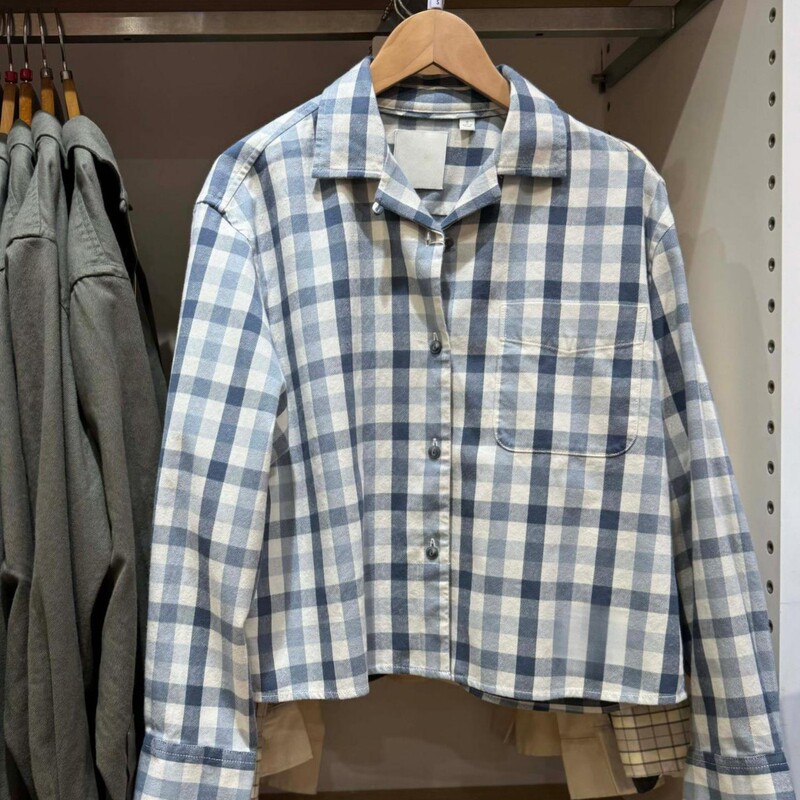 Men's and women's casual flannel boxy shirts, plaid shirts, air-conditioning shirts 489508 488559 489406