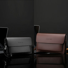 新款男士手拿包密码锁防盗手抓包大容量商务休闲长款钱包皮潮男包