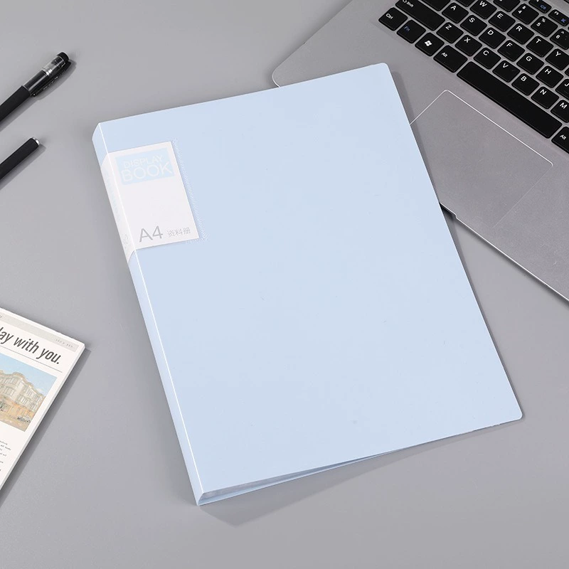 Morandi A4 data storage book Student test paper sort out classification pages and clips simple multi -layer office folder