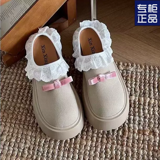 懒人一脚蹬半拖勃肯鞋2025新款春夏百搭厚底浅口单鞋包头增高拖鞋