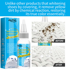 JUE-FISH White Shoe Cleaner — Powerful Stain-Removing, Dirt-Erasing, Yellowing-Reducing, and Brightening Agent for Sneakers and White Shoes