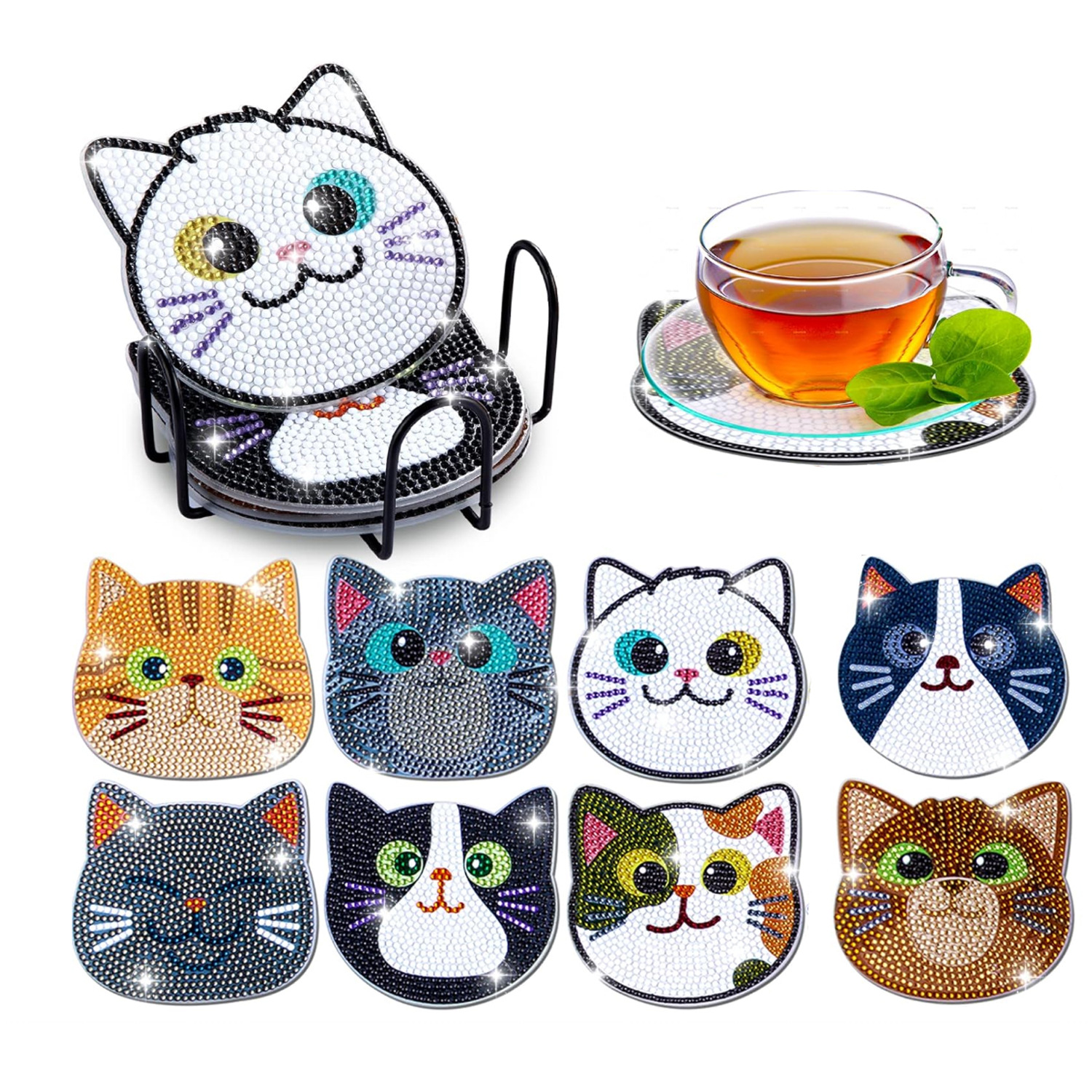 고양이 BD2 [아크릴 8 조각 철 프레임]]