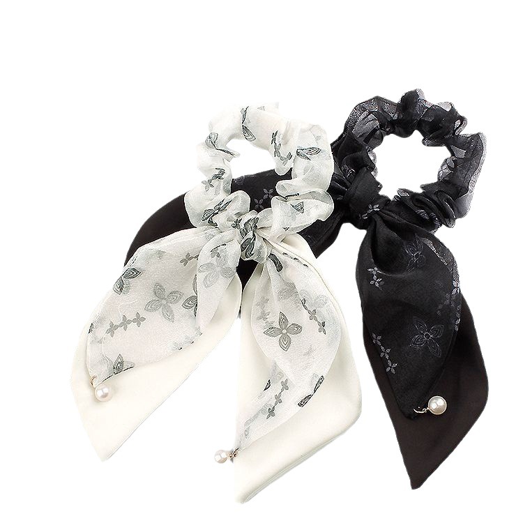 Elegante sencillo de alto nivel correa de cabello anillo correa de cabello exquisita arco de caballo cuerda de cabello temperamento francés tocado de cabello