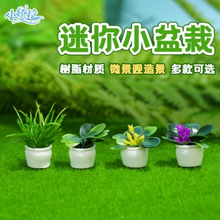 Dollhouse娃娃屋配件 迷你植物模型成品园艺景观微景观摆件