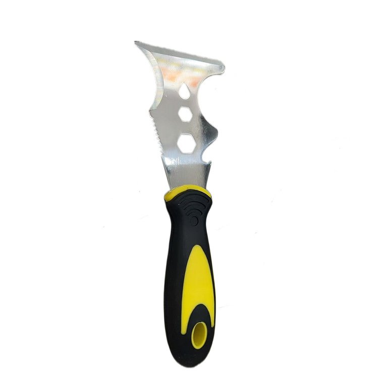 Raspador de limpieza, raspador de pisos, venta al por mayor transfronteriza, raspador de masilla multifuncional de 3 pulgadas de grosor, espátula de acero inoxidable para raspar pisos.