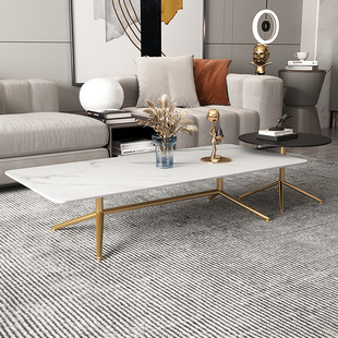 Italian Minimalist Marble Rock Board Coffee Table Hotel Office Light Luxury Simple Size Nordic Modern Designer Creativity