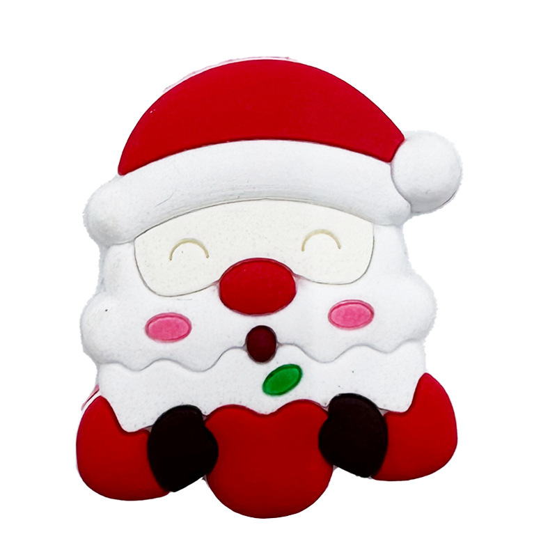 メーカー卸売Q版クリスマス洞洞シューズアクセサリー、厚みのあるエポキシ樹脂製シューズフラワー、DIY装飾アクセサリーシューズバックル|undefined