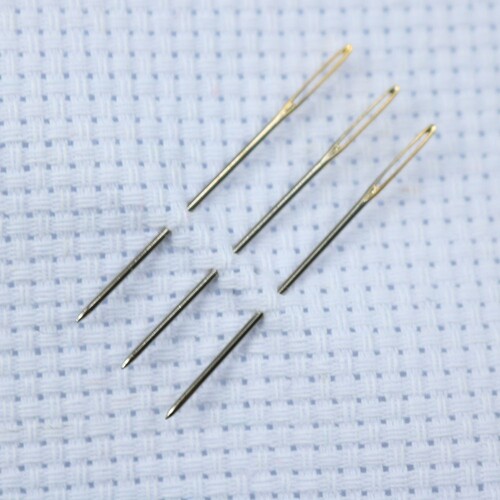Factory Direct Supply Embroidery Gold Tailed Needles Cross-Stitch Large Head Needles Bottled Large Head Embroidery Needles