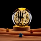 Estrella de noche lámpara de cristal bola de regalo de cumpleaños creativo para chicas para enviar a amigos de clase significativos novio decoración de mesa