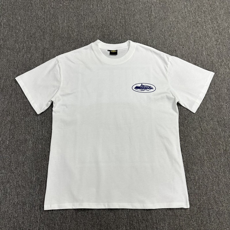 Comercio exterior al por mayor Alcatraz Basic Series C0rteiz Phantom Letter Logo Camiseta impresa Traje de pareja