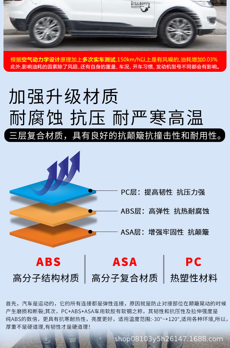 Factory direct in stock supply car roof box roof box large capacity roof storage box suitcase rack