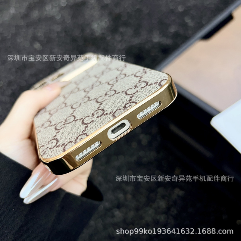 欧美潮牌电镀保护壳适用iPhone17ProMax全包精孔高级感苹果手机壳|undefined