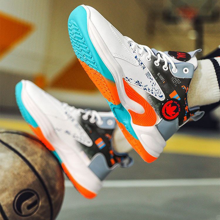 Zapatos de baloncesto comercio exterior al por mayor otoño nuevo estilo de moda versátil zapatos de hombre estudiantes de tamaño grande rebote ligero zapatillas respirables