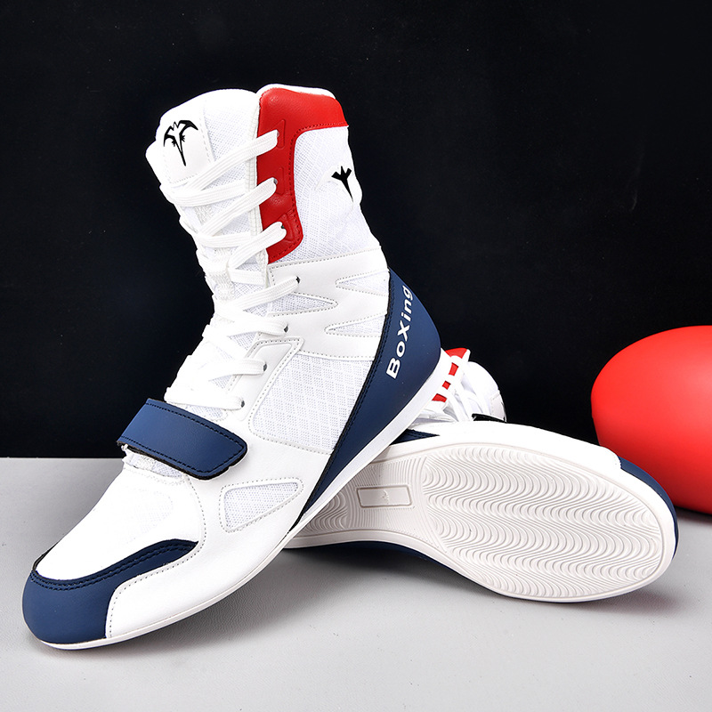 Professional Boxing Shoes, Sanda Fighting Shoes, Non-Slip and Wear-Resistant Martial Arts Training Boxing Shoes, Taekwondo Muay Thai Men's Fighting Shoes
