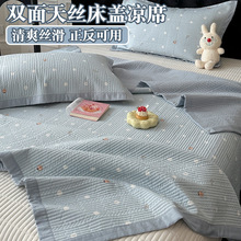莱赛尔天丝床盖单件夏季双面可用莫代尔榻榻米床单凉垫凉席三件套