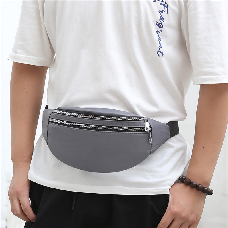 Entrega de una sola pieza Nuevos Deportes corriendo bolso de la cintura de las mujeres simple de moda de color sólido bolso de hombro de las mujeres del logotipo impreso crossbody bolsa de pecho