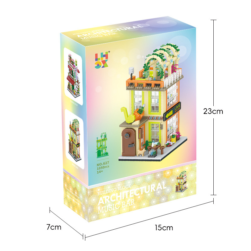 Bloques de Construcción de Micropartículas de Escena Urbana de Pastelería United Creation 626-9, Juguete DIY Hecho a Mano, Regalo, Venta Caliente Transfronteriza