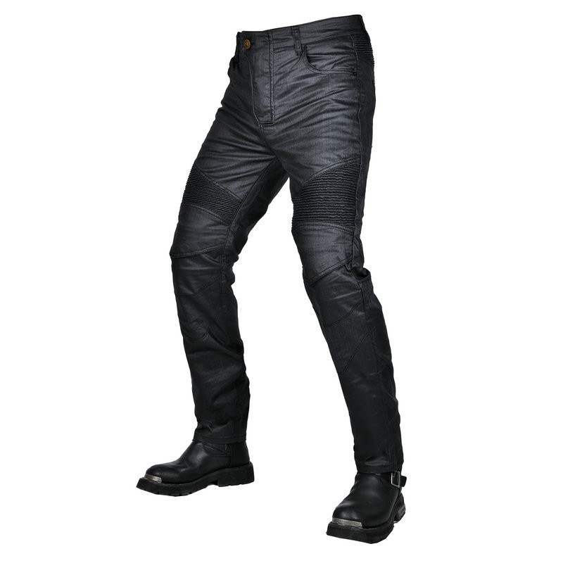 VOLERO motocicleta jeans hombres y mujeres cuatro estaciones recubiertas retro casual motocicleta pantalones de montar carreras anti-caída Pantalones
