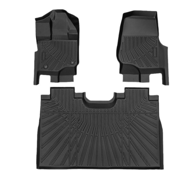 Aplicable a Ford F - 150 2015 - 2024 3D todo el tiempo TPE almohadilla de pie para automóviles almohadilla de cubo trasero